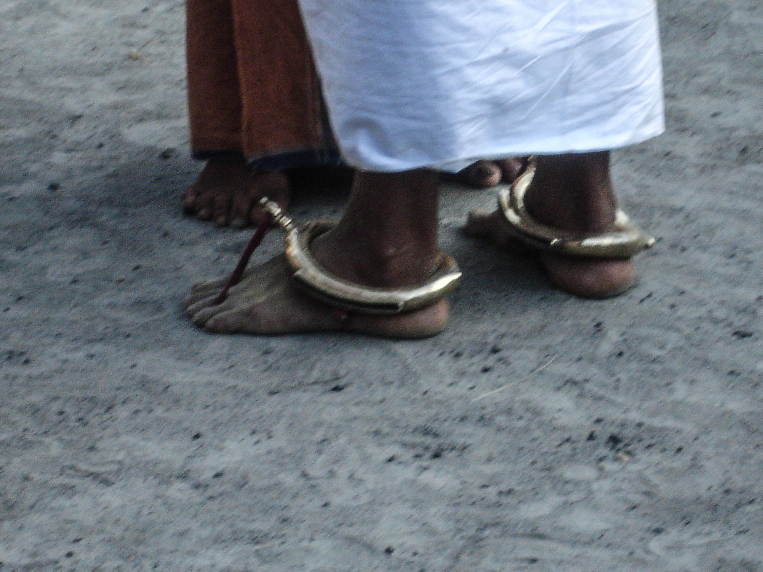 feet bracelets - Theyyam ceremony picture